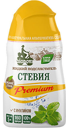 Подсластитель жидкий Bionova Стевия Premium 80г