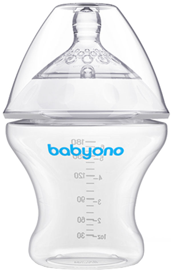 Бутылочка BabyOno Natural Nursing антиколиковая 180мл