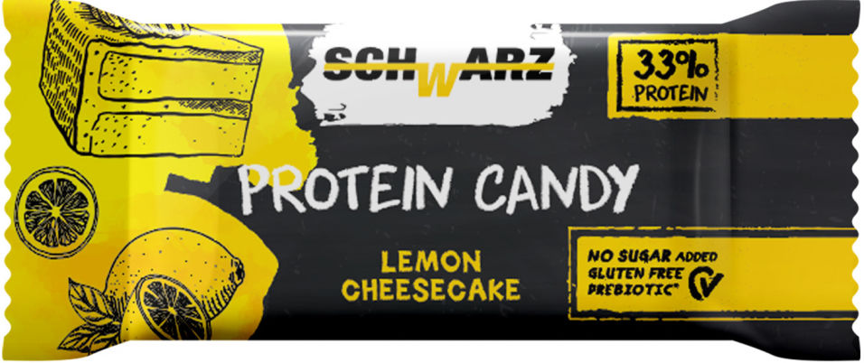 Батончик протеиновый Schwarz 33% Лимонный чизкейк в йогурте 20г