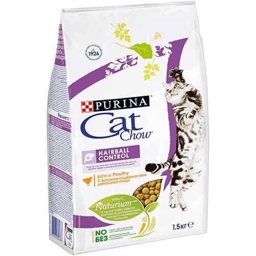 Сухой корм для кошек Cat Chow Hairball Control 1.5кг