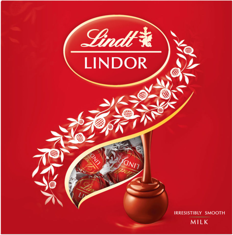Набор конфет Lindt Lindor из молочного шоколада с начинкой 125г