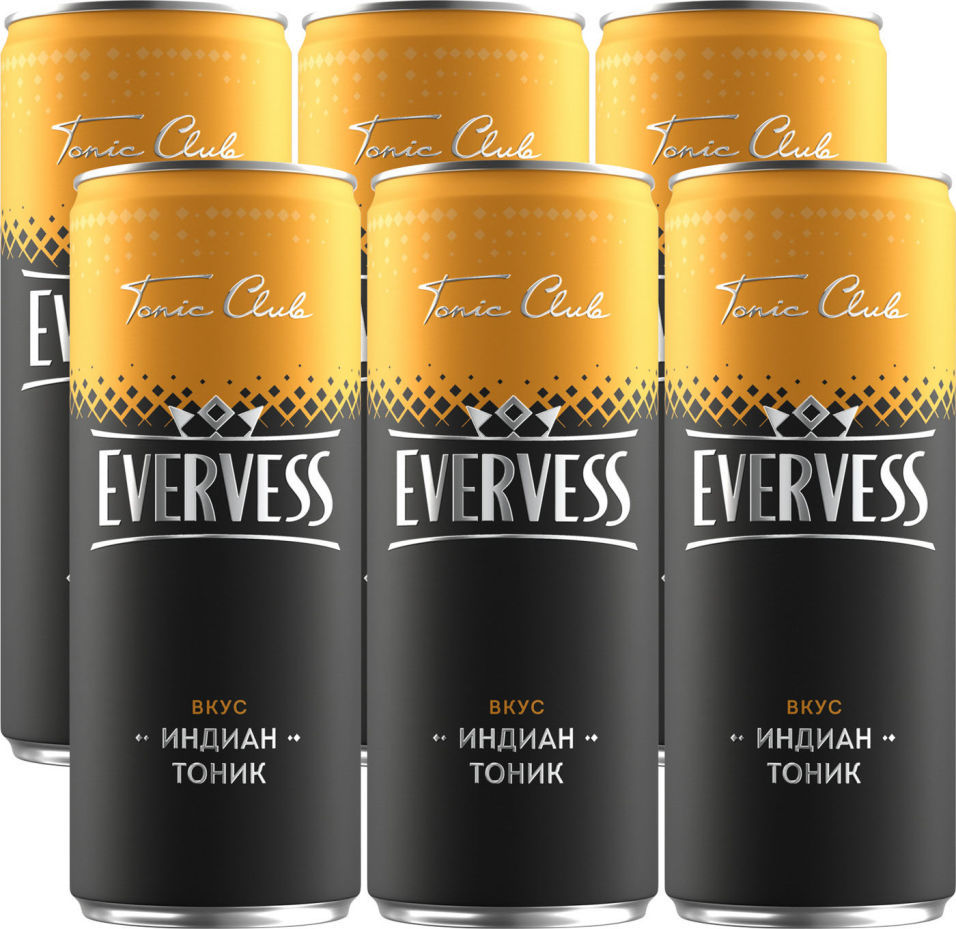 Напиток Evervess Индиан тоник 0.33л (упаковка 2 шт.)