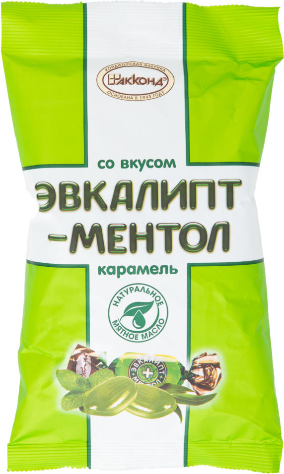 Карамель Акконд со вкусом Эвкалипт-Ментол 150г