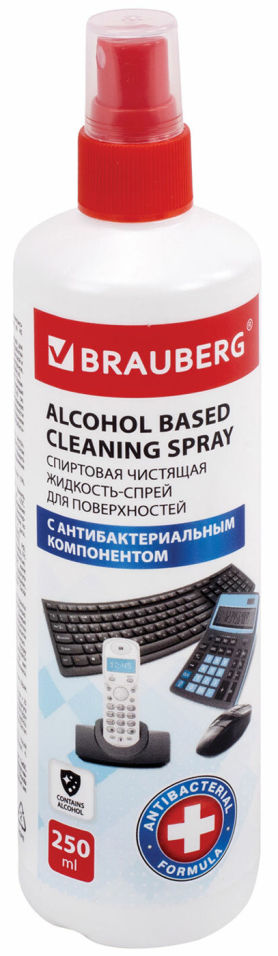 Жидкость-спрей Brauberg чистящая антибактериальная 250мл