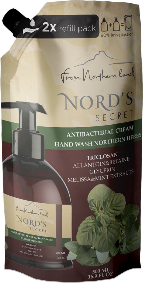 Крем-мыло Nord s Secret С антибактериальным эффектом северные травы 500мл