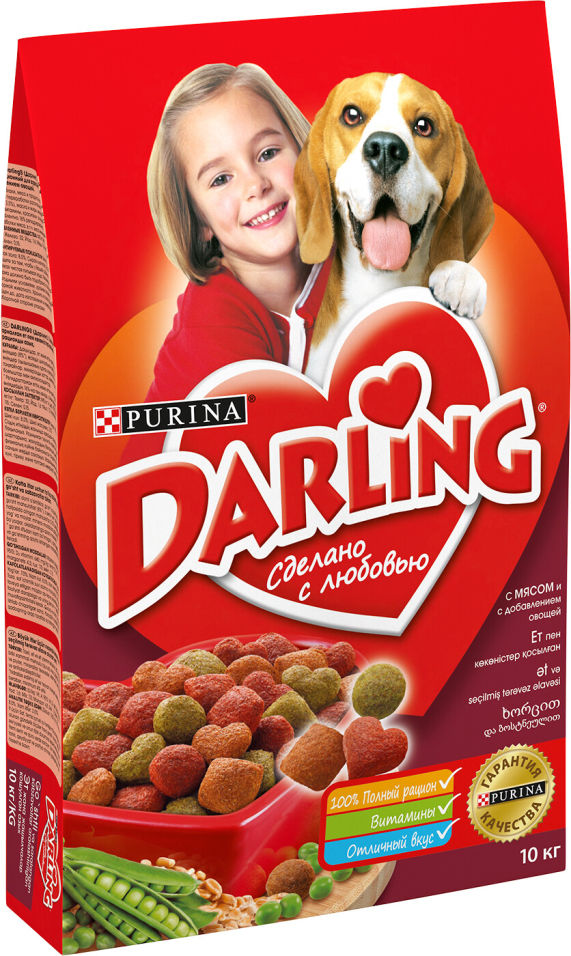Сухой корм для собак Darling с мясом и овощами 10кг