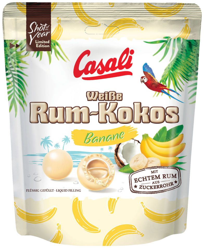Конфеты Casali Ром-Кокос со вкусом банана 175г