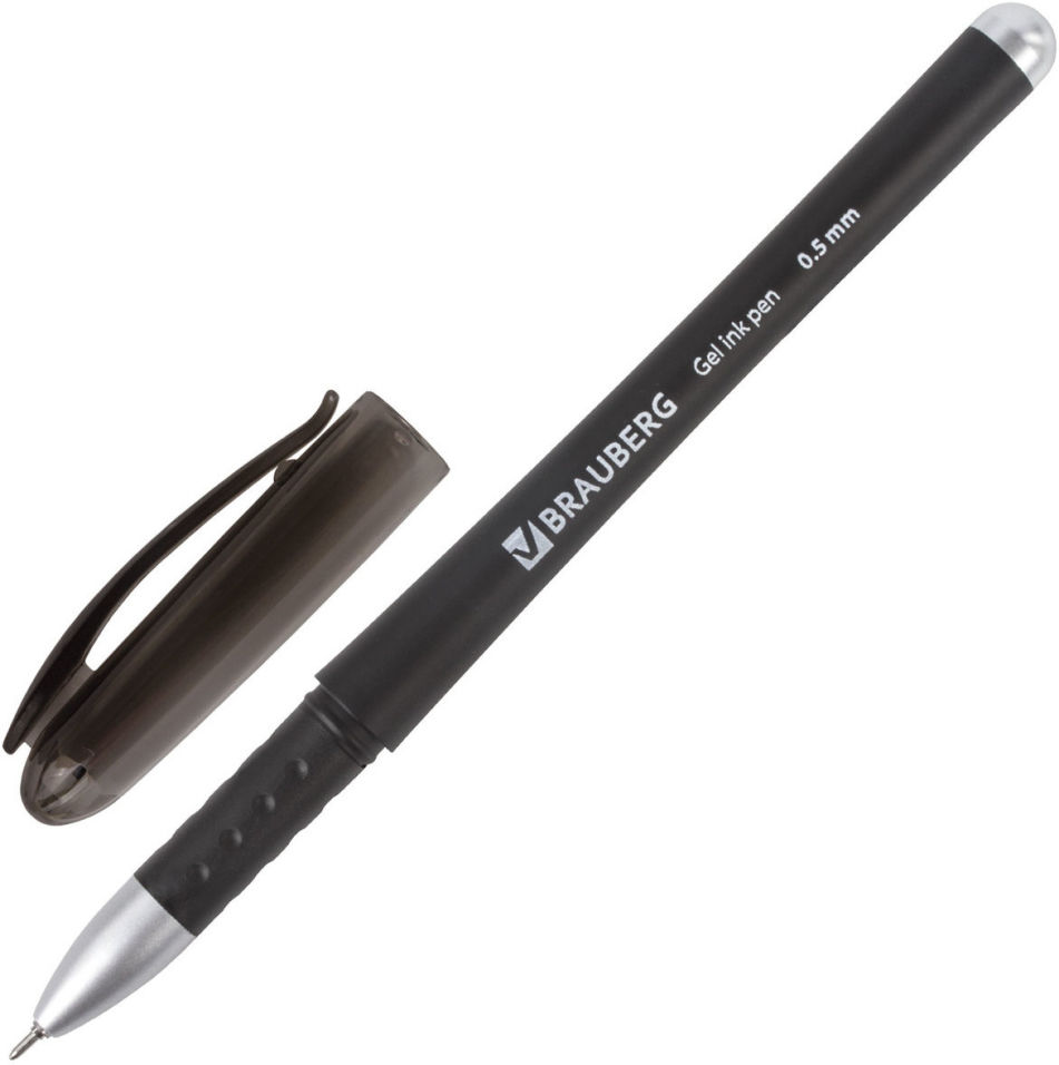 Ручка гелевая Brauberg Impulse черная 0.35мм