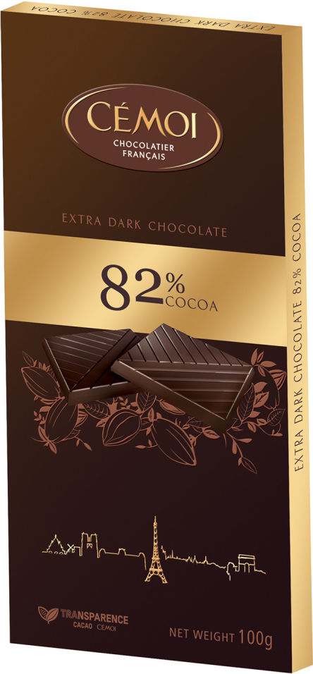 Шоколад Cemoi Горький 82% 100г