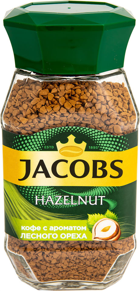 Кофе растворимый Jacobs Hazelnut с лесным орехом 95г