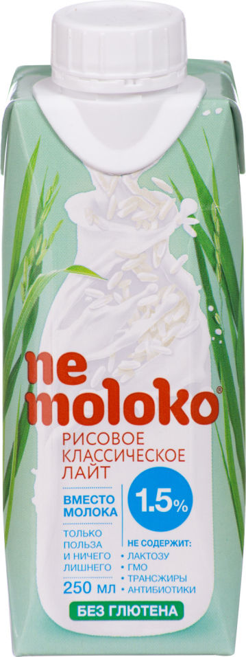 Напиток рисовый Nemoloko Классический лайт 250мл