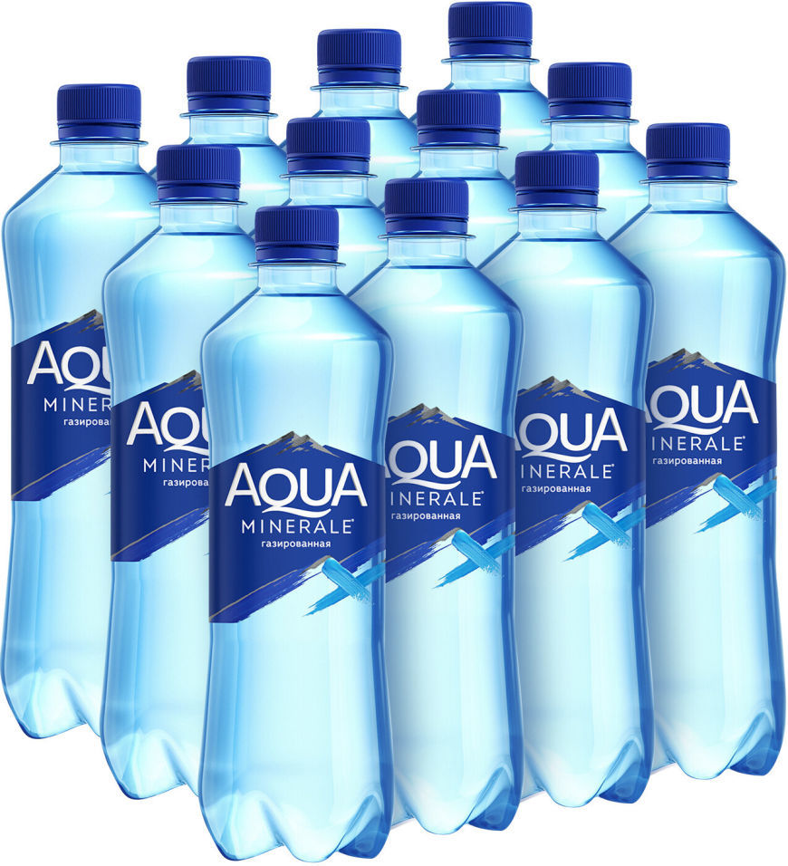 Вода Aqua Minerale питьевая газированная 500мл (упаковка 12 шт.)
