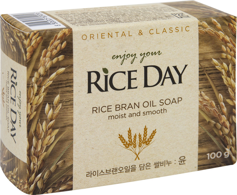 Мыло Rice Day с рисовыми отрубями 100г