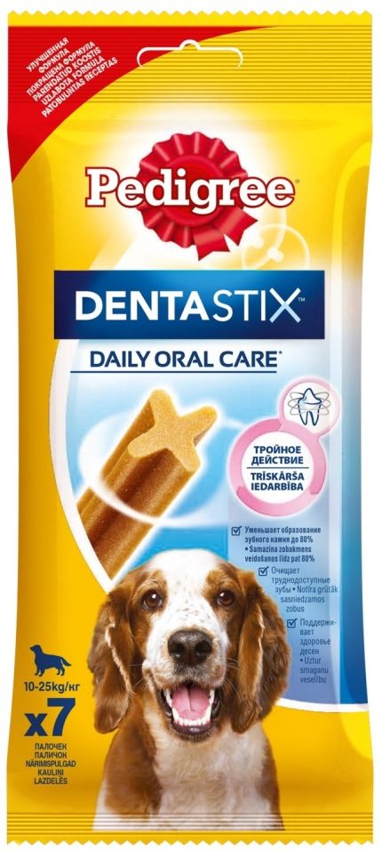 Лакомство для собак Pedigree Dentastix для ухода за зубами 180г (упаковка 6 шт.)