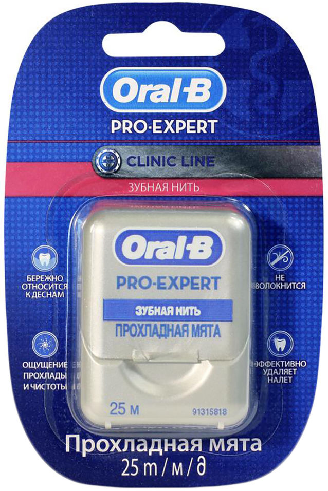 Зубная нить Oral-B Pro-Expert Прохладная мята 25м