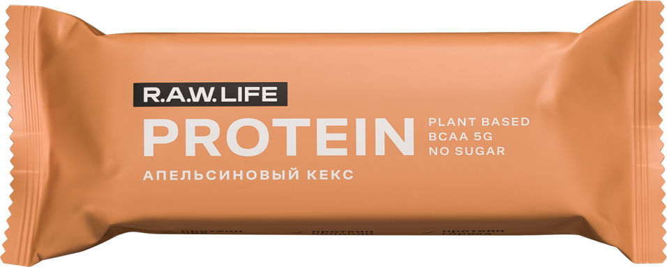 Протеиновый батончик R.A.W. LIFE Апельсиновый кекс 43г