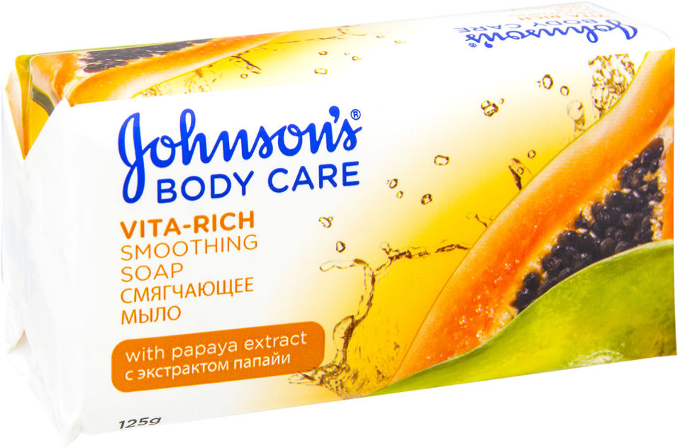 Мыло Johnsons Body Care Vita-Rich Смягчающее с экстрактом папайи 125г