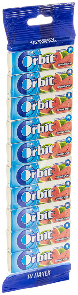 Жевательная резинка Orbit Сочный арбуз 10шт136г 170₽