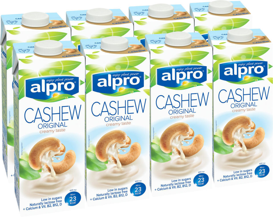 Напиток соевый Alpro с кешью 1.1% 1л (упаковка 8 шт.)