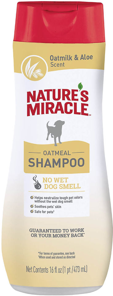 Шампунь для собак Natures Miracle с контролем запаха с овсяным молоком 473мл Шампунь для собак Natures Miracle с контролем запаха с овсяным молоком 473мл