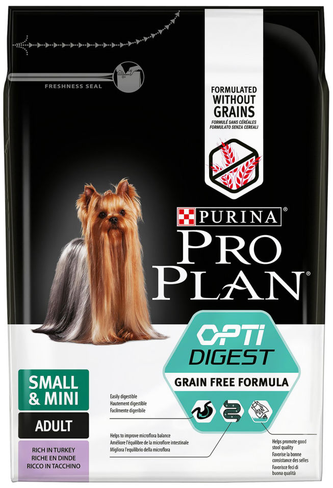 Сухой корм для собак Pro Plan Optidigest Small&Mini Adult Grain Free Formula с индейкой 2.5кг Сухой корм для собак Pro Plan Optidigest Small&Mini Adult Grain Free Formula с индейкой 2.5кг