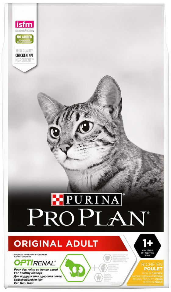 Сухой корм для кошек Pro Plan Original Adult с курицей 10кг Сухой корм для кошек Pro Plan Original Adult с курицей 10кг