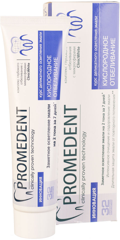 Зубная паста 32 Бионорма Promedent кислородное отбеливание 90мл