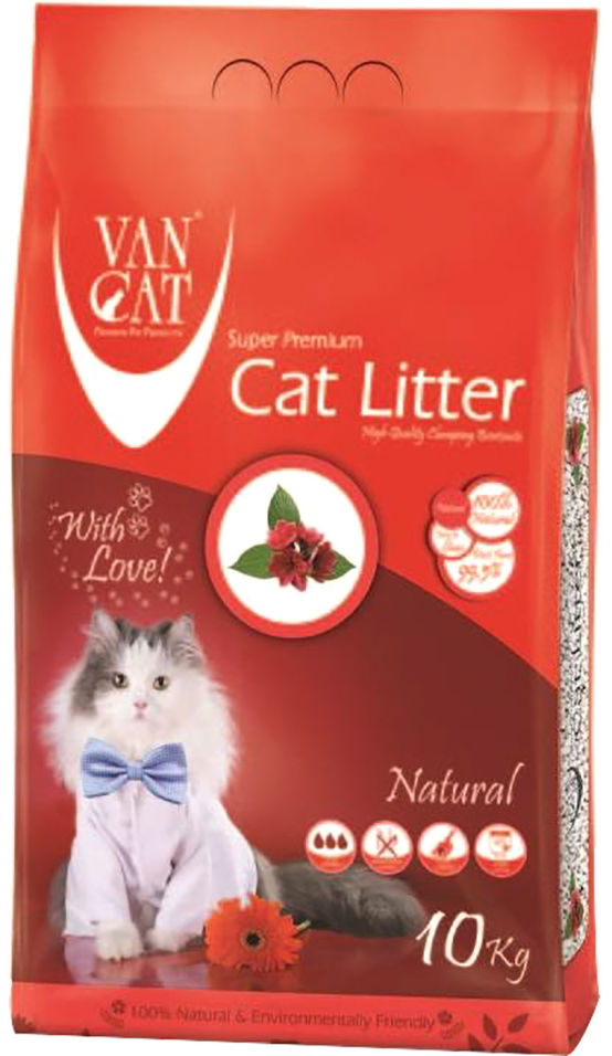 Наполнитель для кошачьего туалета Van Cat комкующийся 10кг Наполнитель для кошачьего туалета Van Cat комкующийся 10кг