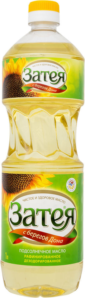 Масло подсолнечное Затея 1л