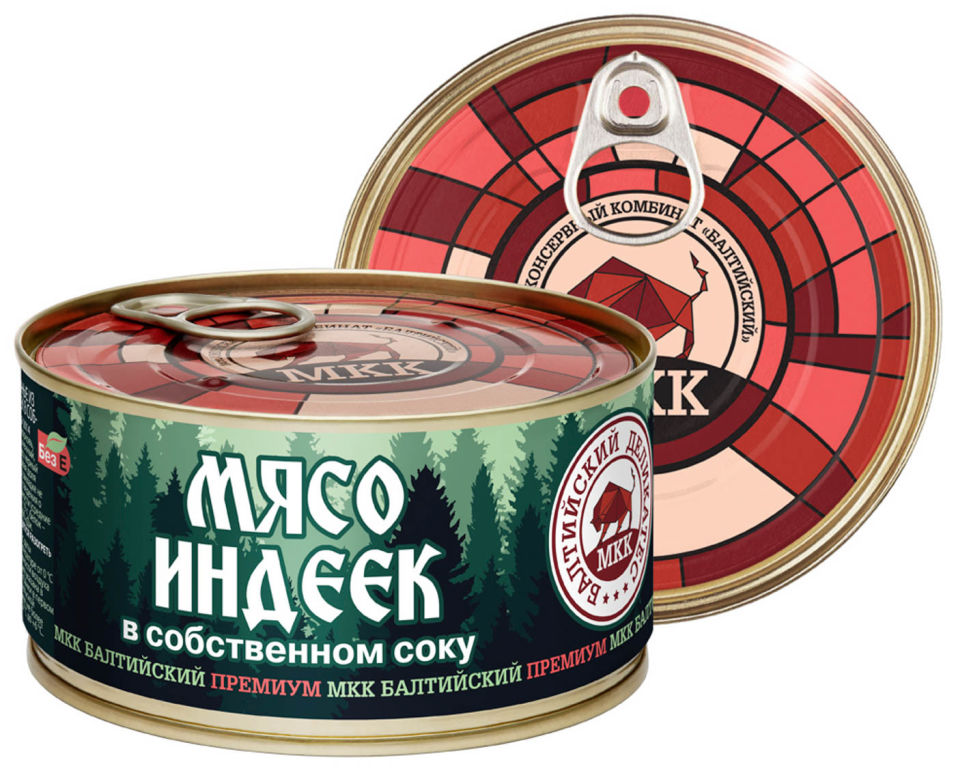 Индейка Балтийский деликатес в собственном соку 325г