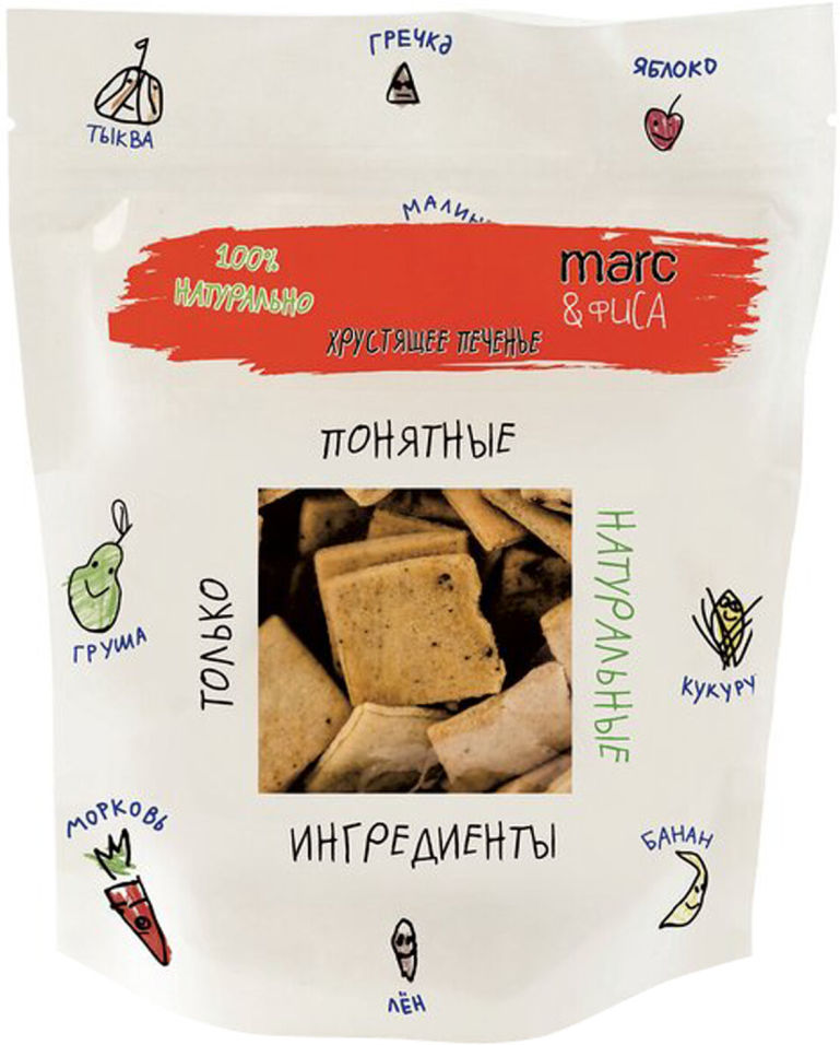 Печенье Marc&Фиса Хрустящее Льняное 170г