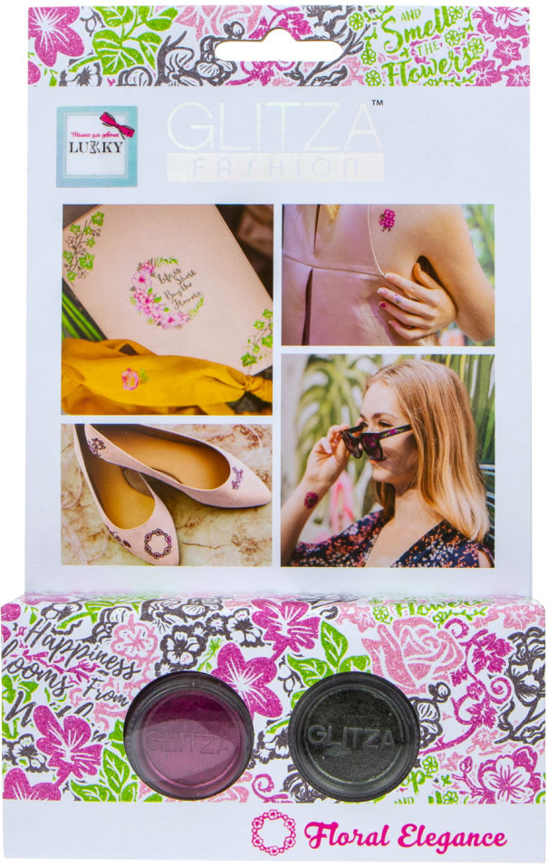 Набор для создания временных татуировок Glitza Fashion Lukky Цветочный шарм