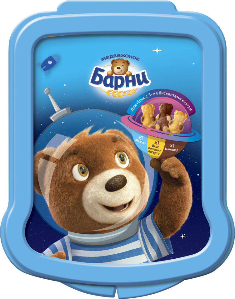 Пирожное Медвежонок Барни Ассорти 3шт*30г
