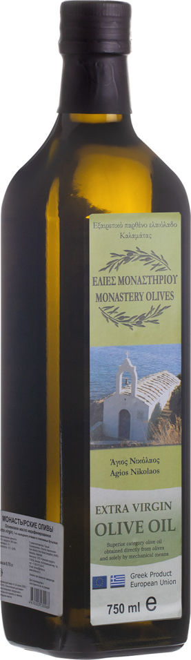 Масло оливковое Монастырские оливы Extra Virgin 750мл