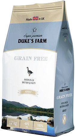 Сухой корм для собак Dukes Farm Grain free Утка 12кг Сухой корм для собак Dukes Farm Grain free Утка 12кг