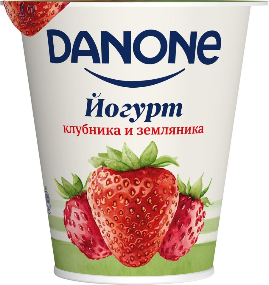 Йогурт Danone Клубника-земляника 2.8% 260г