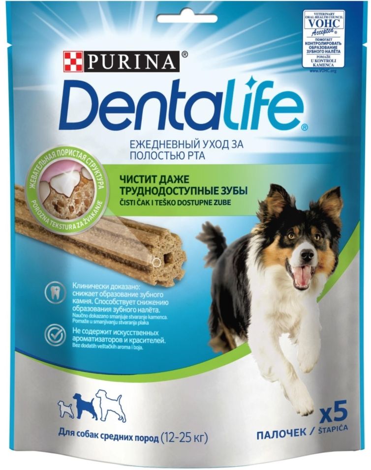 Лакомство для собак DentaLife Medium 115г Лакомство для собак DentaLife Medium 115г