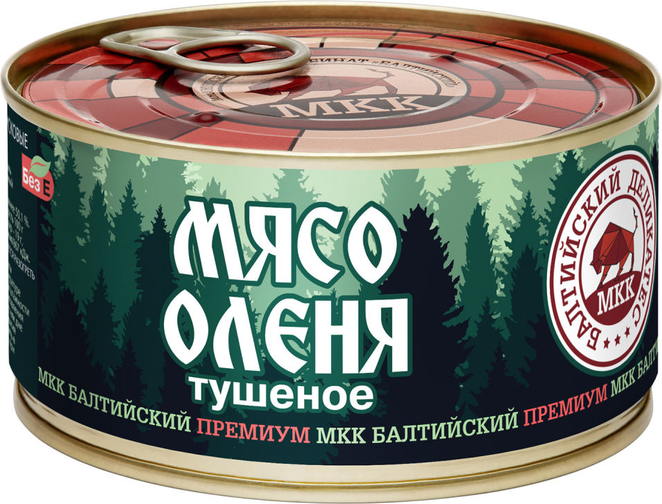 Мясо оленя Балтийский деликатес тушеное 325г