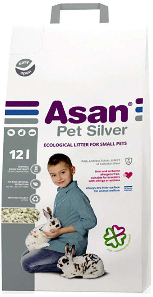 Наполнитель для грызунов Asan Pet Silver 12л Наполнитель для грызунов Asan Pet Silver 12л