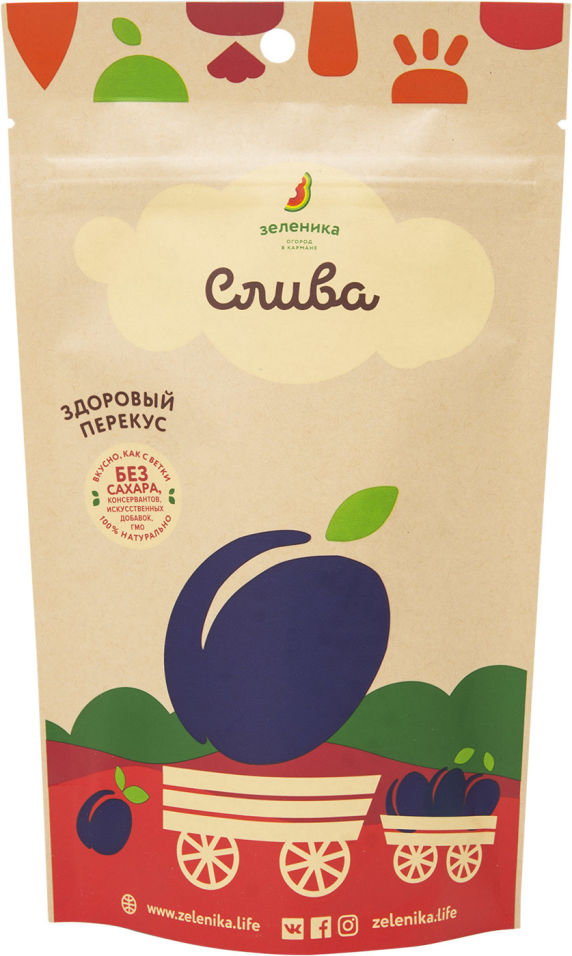 Слива Зеленика здоровый ягодный перекус 20г
