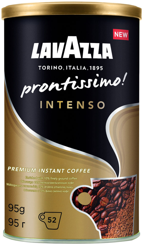 Кофе молотый в растворимом Lavazza Prontissimo Intenso 95г