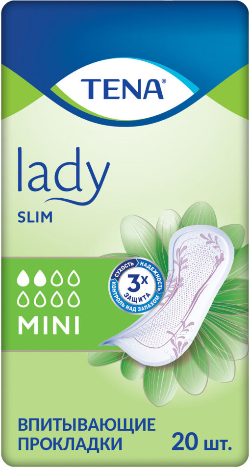 Прокладки Tena Lady Slim Mini урологические 20шт
