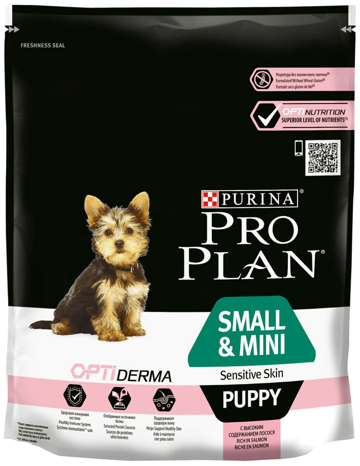 Сухой корм для щенков Pro Plan Optiderma Small&Mini Puppy с лососем и рисом 700г Сухой корм для щенков Pro Plan Optiderma Small&Mini Puppy с лососем и рисом 700г