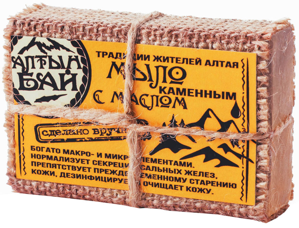 Мыло для рук и тела Алтын Бай С каменным маслом 80г