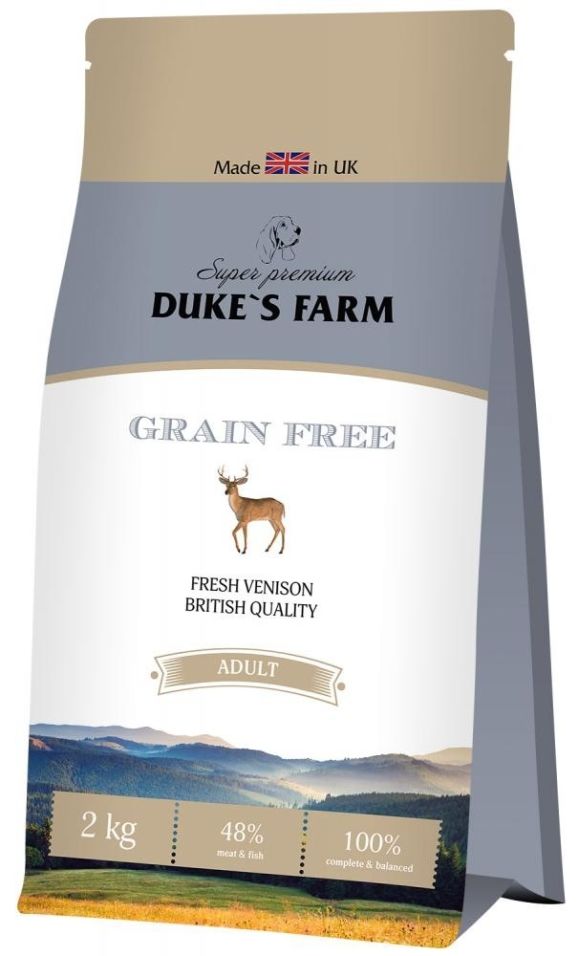 Сухой корм для собак Dukes Farm Grain free Оленина 2кг