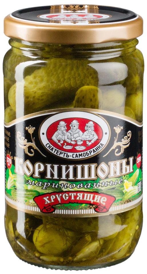 Корнишоны Скатерть-самобранка маринованные хрустящие 370мл