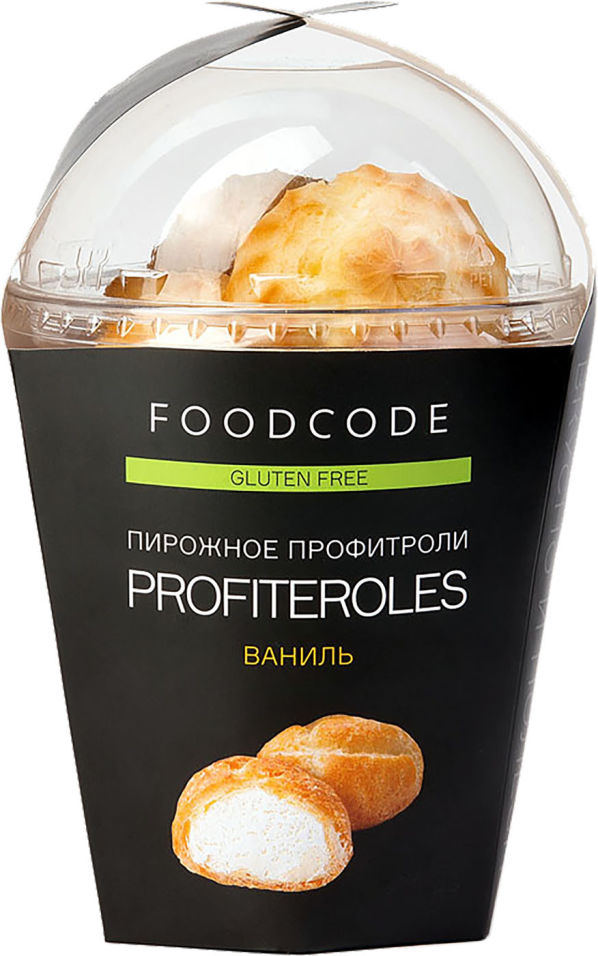 Профитроли FOODCODE с начинкой Ваниль 130г