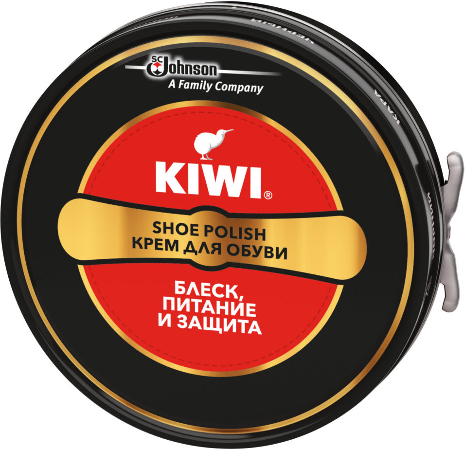 Крем для обуви Kiwi Shoe Polish черный 50мл