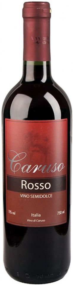 Отзывы о Вине Caruso Rosso Semidolce красном полусладком 11% 0.75л
