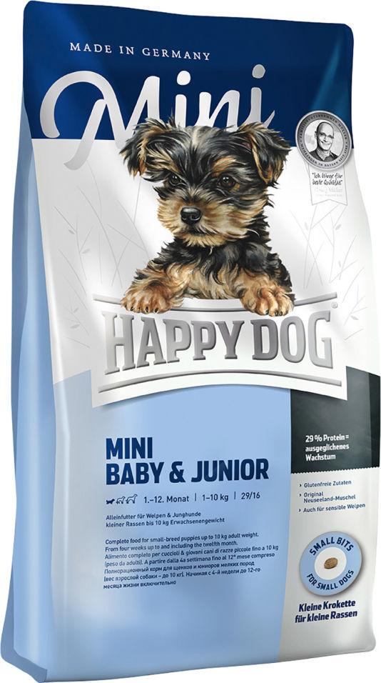 Сухой корм для щенков Happy Dog Baby&Junior 4кг Сухой корм для щенков Happy Dog Baby&Junior 4кг
